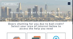 Desktop Screenshot of clarityrentals.com