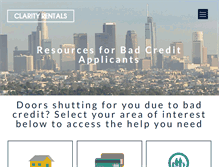 Tablet Screenshot of clarityrentals.com